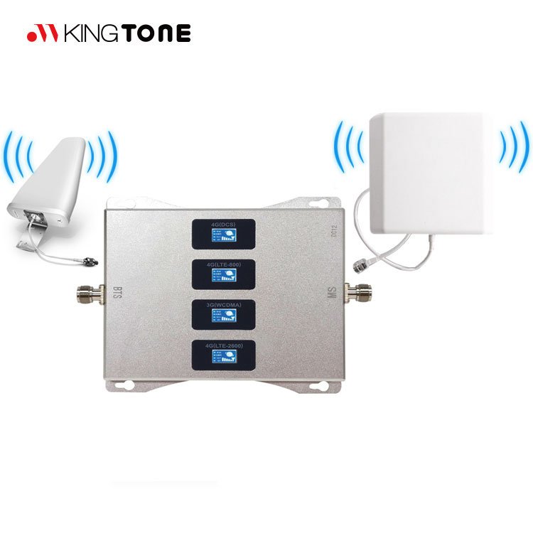 Four Band Signal Booster 4G Pico Repeater B20 Quad band Repeater Europe Mobile Network Booster 2G 3G 4G Lte 5G for Home